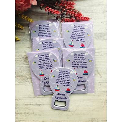 Balon Aacak Magnet Deniz ve Gemi Temal