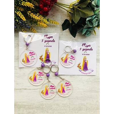 Rapunzel Temal Pleksi Anahtarlk