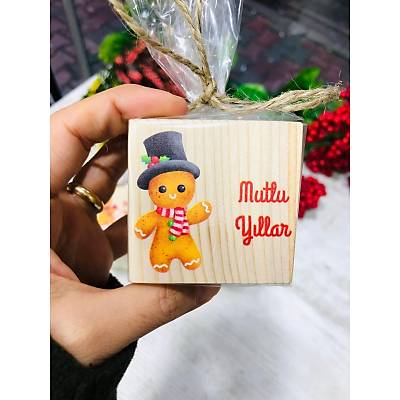 Yeni Yl Temal Kurabiye Adam Mumluk ( Kark Yollanr)