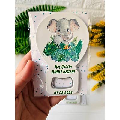 Balon A�acak Magnet Safari-Fil Temal�