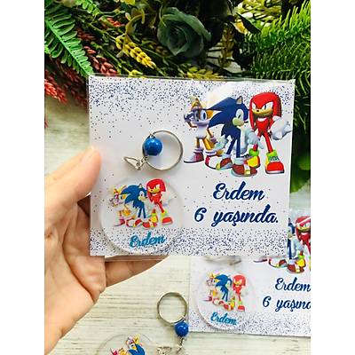 Sonic Temal Pleksi Anahtarlk