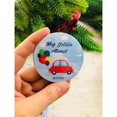 Araba Temal  Metal Aacak Magnet