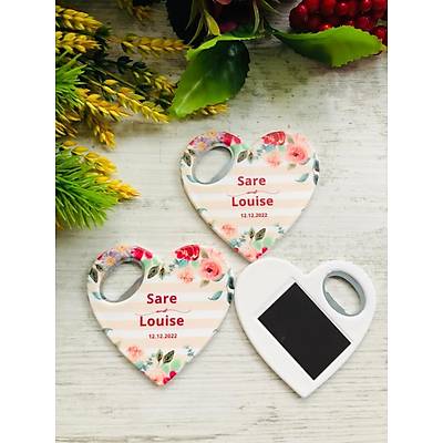 �i�ek Temal� Kalp Magnet