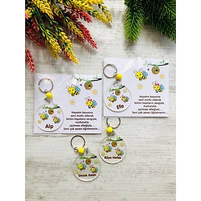 Ar�lar  Temal� Pleksi Anahtarl�k