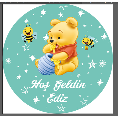 Winni the Pooh  Buton Aacak Magnet