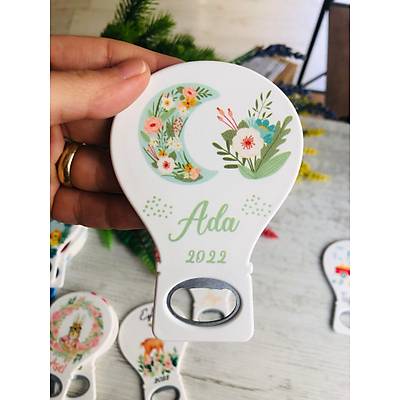 Bohem G�kku�a�� �i�ekli  Temal� Balon A�acak Magnet