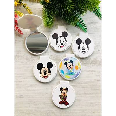 M�CKEY MOUSE TEMALI YUVARLAK PLEKS� AYNA