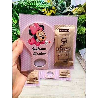 MNNE MOUSE TEMALI  AACAKLI MAGNET + KAHVE