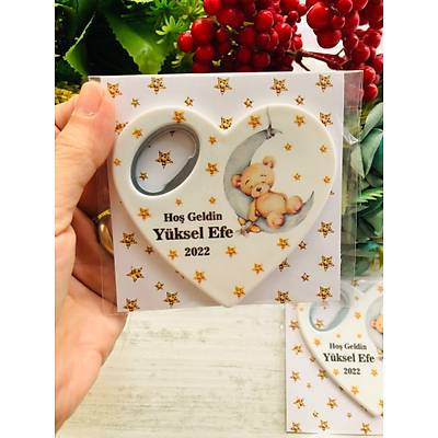 Ay�c�k Temal� Kalp Magnet