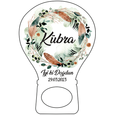 Balon A�acak Magnet �i�ek Temal�