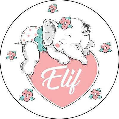 Uv Bask�l� Bo� Metal Kutu Fil Temal�