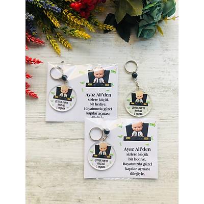 Patron Bebek Temal� Pleksi Anahtarl�k