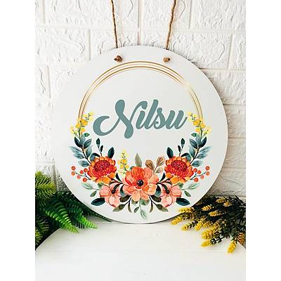 38 cm Ahap Kap Ss-Turuncu iek  Temal
