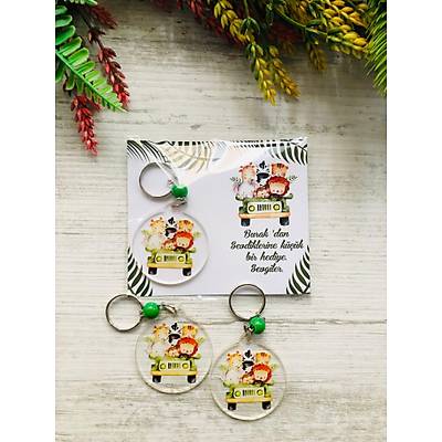 Safari Temal� Pleksi Anahtarl�k