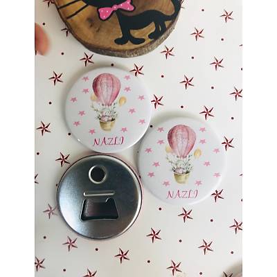Kz ocuk Aacak Magnet Uan Balon Temal