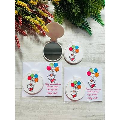 HELLO K�TTY TEMALI YUVARLAK PLEKS� AYNA