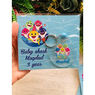Baby Shark Temal Pleksi Anahtarlk