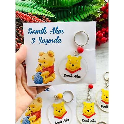 Winnie the Pooh Temal Pleksi Anahtarlk
