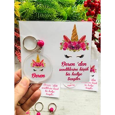 Unicorn  Temal� Pleksi Anahtarl�k