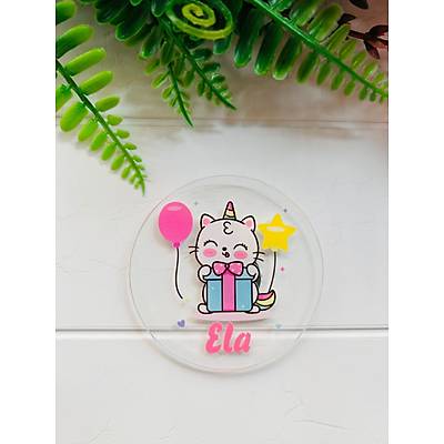 Kedi Temal� Pleksi Magnet