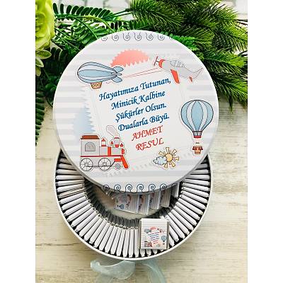 UAN BALON VE TREN TEMALI KOLATA KUTUSU