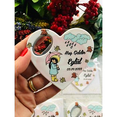 Eyl�l �irin K�z Temal� Kalp Magnet