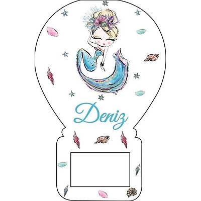 Deniz K�z� Temal� Balon Magnet