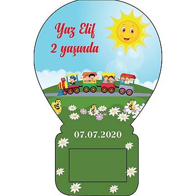 Balon A�acak Magnet Tren ve Yaz Temal�
