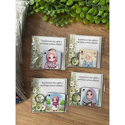 5x5 cm Kuran Kursu Ah�ap  Anahtarl�k (Stok Durumuna G�re Kar���k Yollan�r )