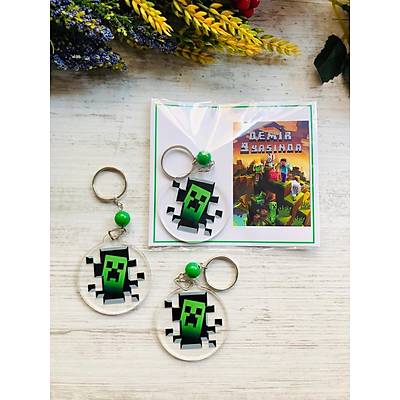 Mine craft Temal� Pleksi Anahtarl�k