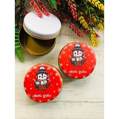 Yeni Y�l Temal�  Mini Metal Kutu