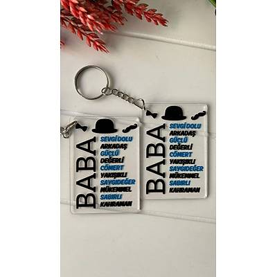 Babalar G�n� Plekis Anahtarl�k 5x7 cm