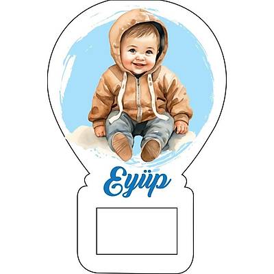 �irin Erkek Bebek Temal� Balon Magnet