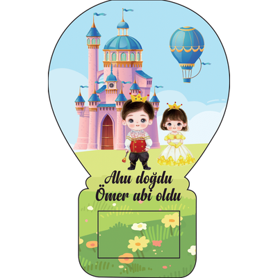 Balon A�acak Magnet Prens ve Prenses