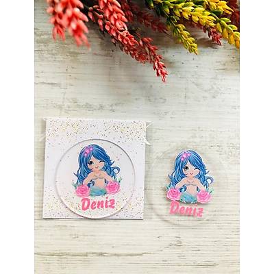 Deniz K�z� Temal� Pleksi Magnet