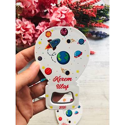 Balon Aacak Magnet Uzay Temal