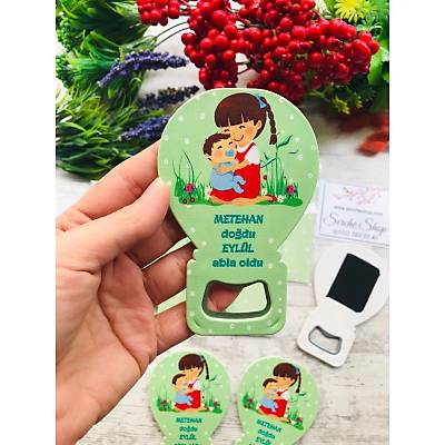 Balon Magnet Abla Erkek Karde� Temal�