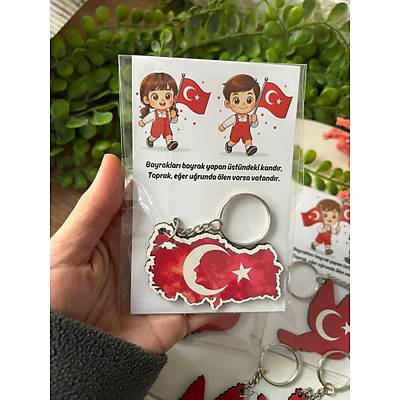 23 Nisan Temal� Ah�ap Anahtarl�k