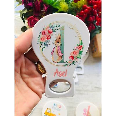 Rabbit Tav�anl� Temal� Balon A�acak Magnet