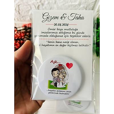 psevdi Temal Buton  Aacakl Magnet