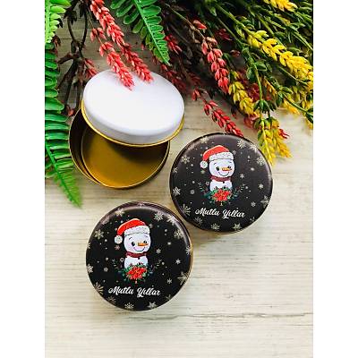 Yeni Y�l Temal�  Mini Metal Kutu