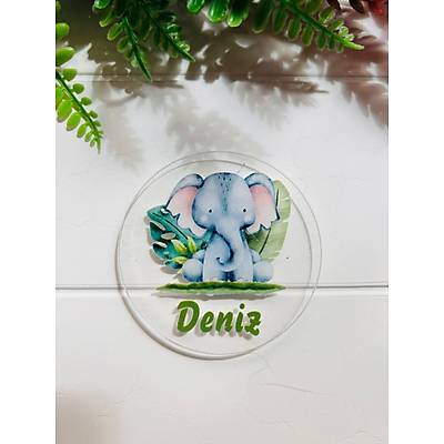 Safari Fil Temal� Pleksi Magnet