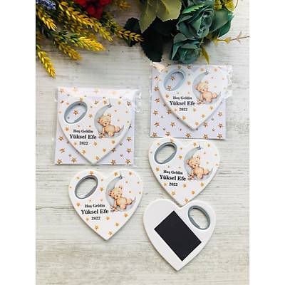 Ay�c�k Temal� Kalp Magnet