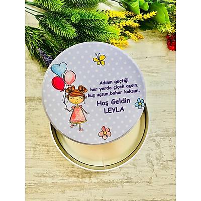 Uv Baskl Kiiye zel Baskl Bo Metal Kutu  21,5x21,5 cm (stediiniz Grsel de Hazrlanr)