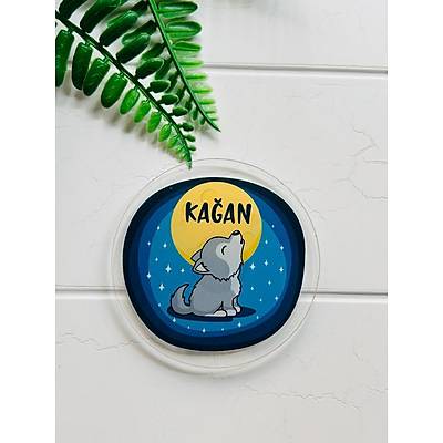 Yavru Kurt Temal Pleksi Magnet