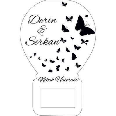 Balon A�acakl� Magnet Kelebek Temal�