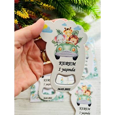 Ayak �zi A�acakl� Magnet Safari Temal�