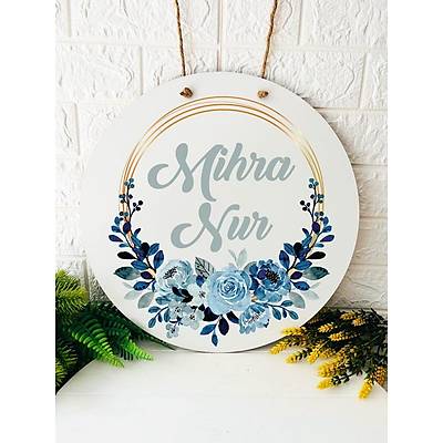 38 cm Ahap Kap Ss-Mavi iek  Temal