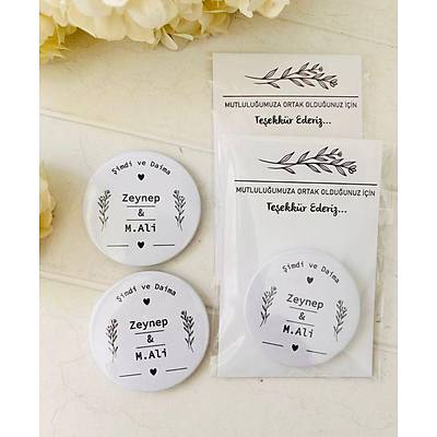 Sade Temal Buton  Aacakl Magnet