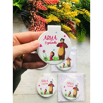 MASHA VE KOCA AYI YUVARLAK PLEKS� AYNA